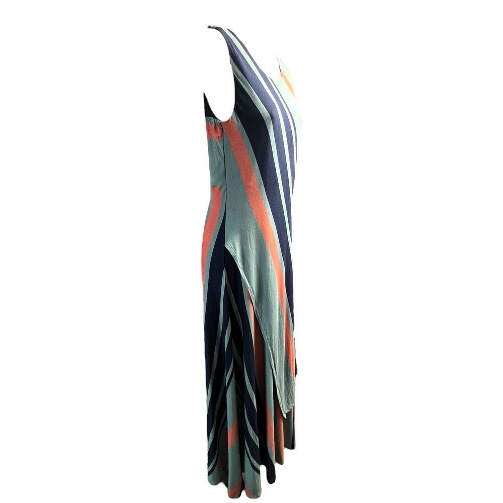 Soft Surroundings Maxi Dress Petite XS Multicolor Lina Asymmetrical Boho Flowy - Picture 5 of 10